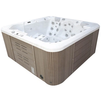 Гідромасажний СПА басейн IQUE Dreamline-II 2200-II-DD-BP (WiFi) (220x220x96 см) Brushed walnut
