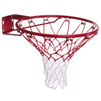 Баскетбольное кольцо с сеткой Zelart Basketball Ring 1816-1 диаметр 46 см Red