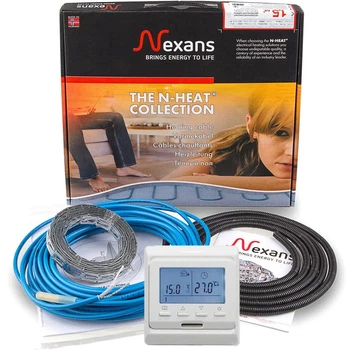 Нагревательный кабель Nexans TXLP/2R - 35.2 м, 600 Вт + программируемый терморегулятор