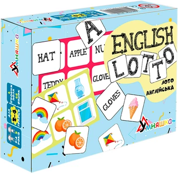 Развивающая настольная игра Умняшка English lotto (4820129202118)