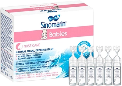 Płyn dla nosa Italfarmaco Sinomarin Babies 24 Monodose (8470001522634)