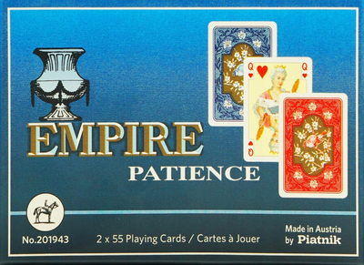 Karty do gry Piatnik Pasjans Empire 2 talie x 55 kart (9001890201943)