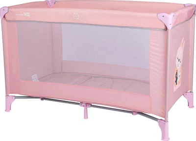 Дитяче переносне ліжко-манеж FreeOn Travel Love Pink 125x65 см (FO0046)