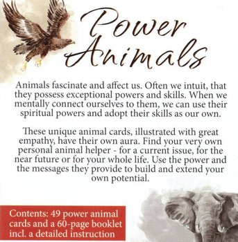 Karty do gry AGM-Urania Tarot Power Animal Cards 1 talia x 49 kart (9783038194767)