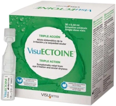 Краплі для очей Vitaflor Visufarma Visuectoina Triple Action 30 Single Dose (5060361081402)
