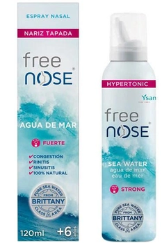 Płyn do nosa Ysana Free Nose Strong Hypertonic SeaWater 120 ml (8436542624183)