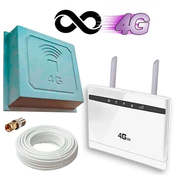 4G комплект "Усилитель мобильного интернета" (Tianjie CP100-3 + Антенна 17 Дб)