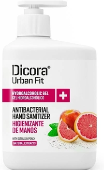 Антибактеріальний гель для рук Dicora Gel Higienizante De Manos Citrus y Peach 500 мл (8717163947739)