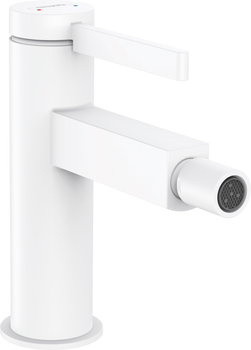 Смеситель для биде HANSGROHE Finoris 76200700 белый матовый с донным клапаном