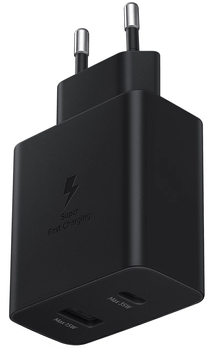 Мережевий зарядний пристрій Samsung PD 35 W USB-C Black (EP-TA220NBEGEU)