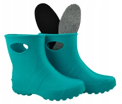 Женские резиновые сапоги из пенки Lemigo Garden 752 р. 39 бирюзовые