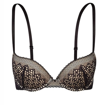 DK2006-бюстгалтер-DKNY-black skin-DD75/34