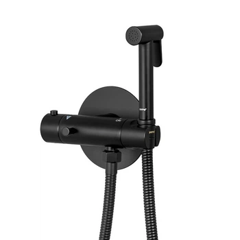 Гигиенический душ GAPPO G7290-6 с термостатом и крючком, черный