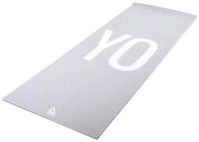 Двухстороний коврик для йоги Reebok Double Sided 4mm Yoga Mat серый Уни 173 х 61 х 0,4 см RAYG-11030YG