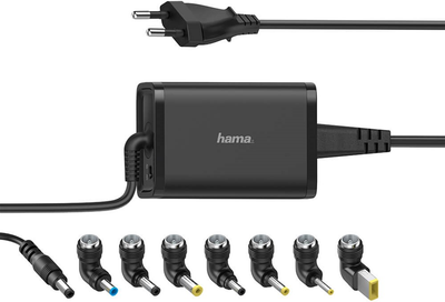 Універсальний зарядний пристрій Hama для ноутбуків 15-19 В / 90 Вт Black (4047443426598)