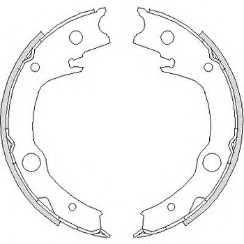 Колодки ручного гальма Corolla 02-07/Avensis 03-08/Echo 99-05 Woking (Z472900)