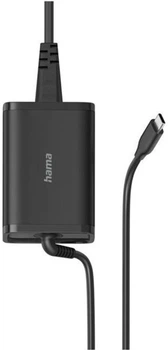 Zasilacz uniwersalny Hama do laptopa 5-20 V / 65 W Czarny (4047443426628)