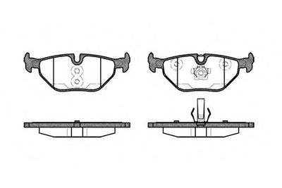 Гальмівні колодки зад. BMW 3 (E46)/SAAB 9-5/ROVER 75 96-09 (ATE) (123,1x45x17) Woking (P365340)