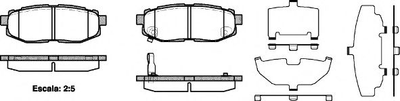 Гальмівні колодки зад. BRZ/Forester/Legacy/Outback/Tribeca (05-21) Woking (P1328301)