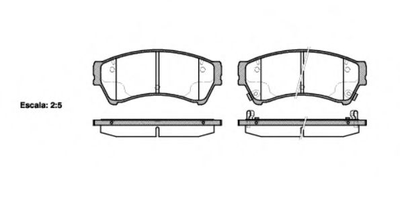 Гальмівні колодки пер. Mazda 6 07-13 Woking (P1096302)