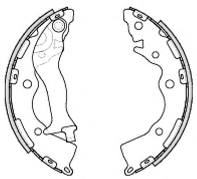 Гальмівні колодки зад. Accent/Rio 1.4-1.6 05-21 Woking (Z423400)