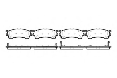 Гальмівні колодки пер. Premacy/Protege/323/626/Eunos/Xedos/MX6/Probe 92-05 Woking (P515304)