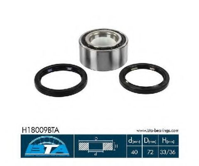 Підшипник колеса,комплект BTA Bearing Technology for Automotive (H18009BTA)