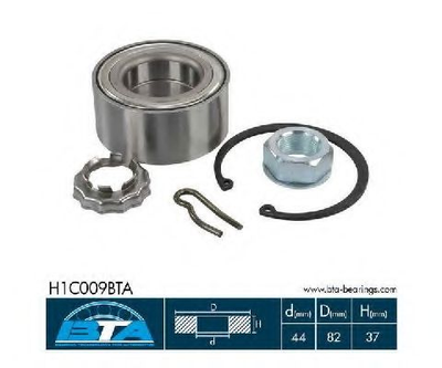 Підшипник колеса,комплект BTA Bearing Technology for Automotive (H1C009BTA)