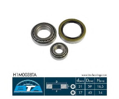 Підшипник колеса,комплект BTA Bearing Technology for Automotive (H1M003BTA)