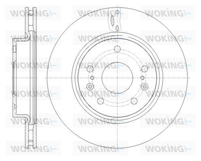 Тормозной диск пер. Vitara/Escudo/Vitara/Crossover/SX4 13- Woking (D6166510)