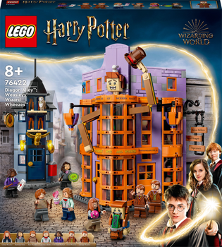 Zestaw klocków Lego Harry Potter Ulica Pokątna: Magiczne dowcipy Weasleyów 834 części (76422)