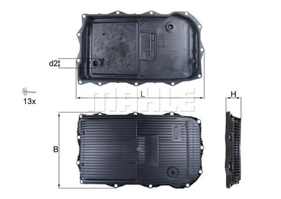 Фильтр АКПП Knecht/MAHLE (HX184KIT)
