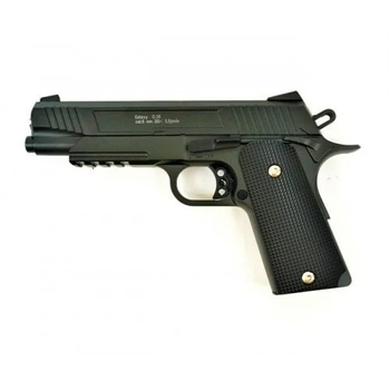 Страйкбольный пистолет G38 Galaxy Colt металлический пружинный чёрный