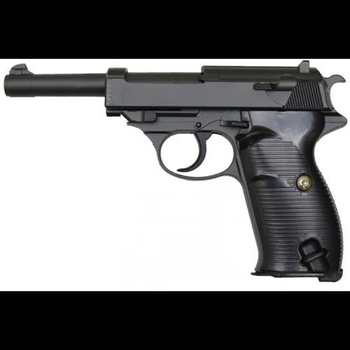 Страйкбольний пістолет Galaxy Вальтер P38 метал чорний