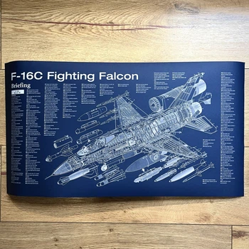 Постер с истребителем F-16C Fighting Falcon