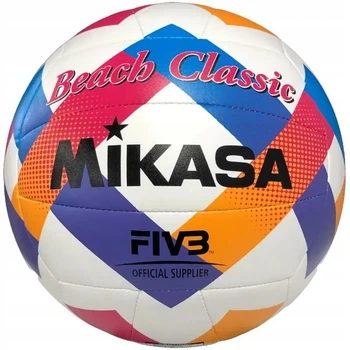 М'яч для пляжного волейболу Mikasa Beach Classic BV543C-VXA-O №5 Біло-синій