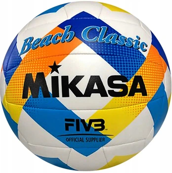 Мяч для пляжного волейбола Mikasa Beach Classic BV543C-VXA-Y №5 Бело-синий