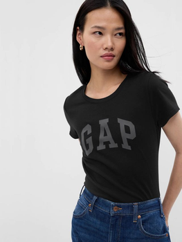 T-shirt damski basic GAP 268820-11 XS Czarny (1200048865565)