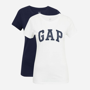 Набір жіночих футболок 2 шт GAP 548683-00 L Синій/Білий (1200047049027)