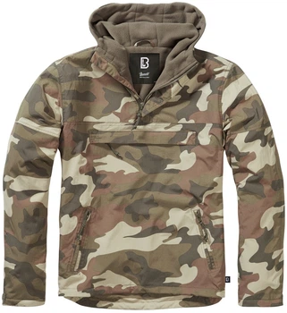 Анорак Brandit Windbreaker 3001 XXL Камуфляж Light woodland (3001.107.XXL)