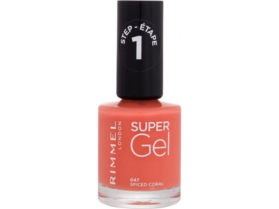 Лак для нігтів Rimmel Super Gel Nail 047 Spiced Coral 12 мл (3616304789649)