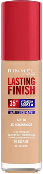 Podkład nawilżający Rimmel Lasting Finish Hydration Boost 35 H 070 Sesame 30 ml (3616304825040)