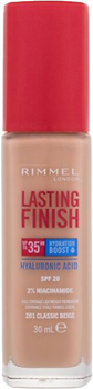 Podkład nawilżający Rimmel Lasting Finish Hydration Boost 35 H 201 Classic Beige 30 ml (3616304825118)