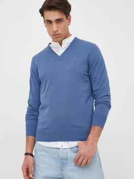 Пуловер чоловічий Tommy Hilfiger Regular Fit MW0MW22349 XL Синій (8720643110653)