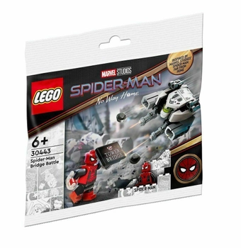 Zestaw klocków Lego Super Heroes Marvel Spider-Man pojedynek na moście 42 części (30443)