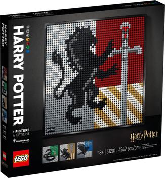 Zestaw klocków LEGO Harry Potter Herby Hogwartu 4249 elementów (31201)