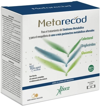 Засіб при метаболічному синдромі Aboca Metarecod 40 пакетиків (8032472019299)