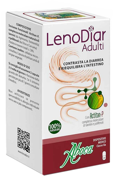 Комплекс для лечения диареи Aboca Lenodiar Adults 20 капсул (8032472012825)