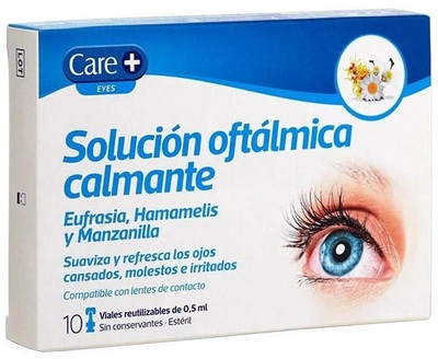 Раствор для глаз Care+ Solucion Oftalmologica Calmante 10 флаконов х 0.5 мл (8470001865014)