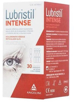 Краплі для очей Angelini Lubristil Intense 30 Single Doses (8470001874641)